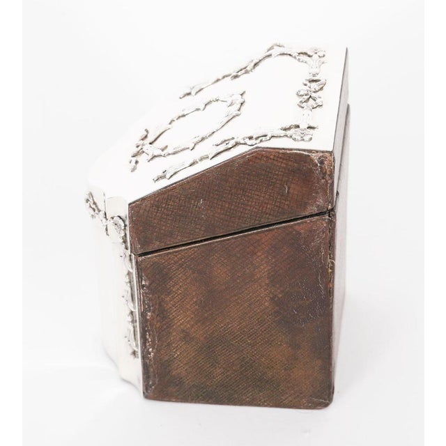 Antique Edwardian Sterling Silver Playing Card Box, 1890s For Sale - Image 11 of 18