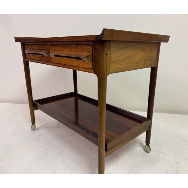 Rosewood Trolley by Torbjørn Afdal for Mellemstrands Møbelfabrik Bruksbo, 1960s For Sale - Image 10 of 17