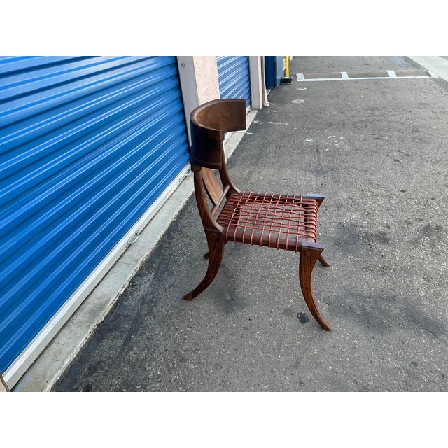 2000 - 2009 Vintage Klismos Walnut Chair For Sale - Image 5 of 11