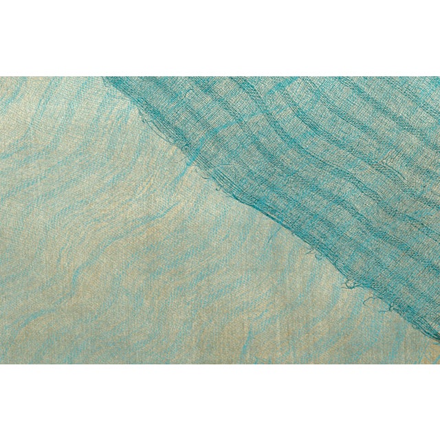 Teal Lace Collotype Lithograph by Patricia A. Pearce For Sale In Monterey, CA - Image 6 of 6