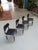 Dining Chairs in Chrome, Wood and Vinyl, Set of 4 For Sale - Image 3 of 10