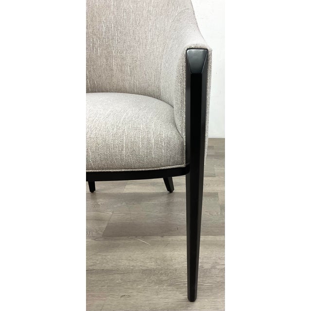 Modern Caracole Modern Gray Next Course Arm Chair For Sale - Image 3 of 6