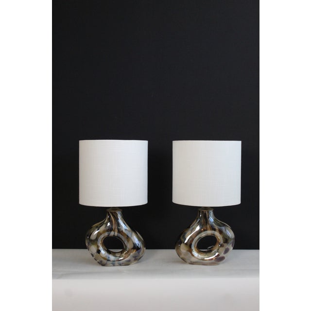 Mid 20th Century Petite Seguso Style Lamps - a Pair For Sale - Image 4 of 16