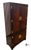 Vintage Hickory White Furniture Chinoiserie Style Burl Wood & Lacquer Storage Cabinet / Armoire For Sale - Image 9 of 11