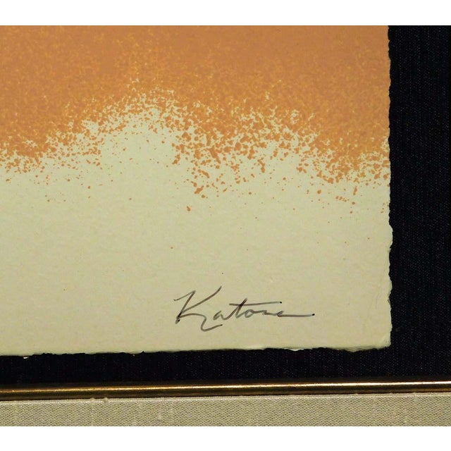 Paper Robert Katona "Thunder Bird" Hand Signed Framed Serigraph Artwork For Sale - Image 7 of 10