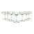 1940s Vintage Set of 7 Coupe Optic Etched Flower Champagne Glasses For Sale