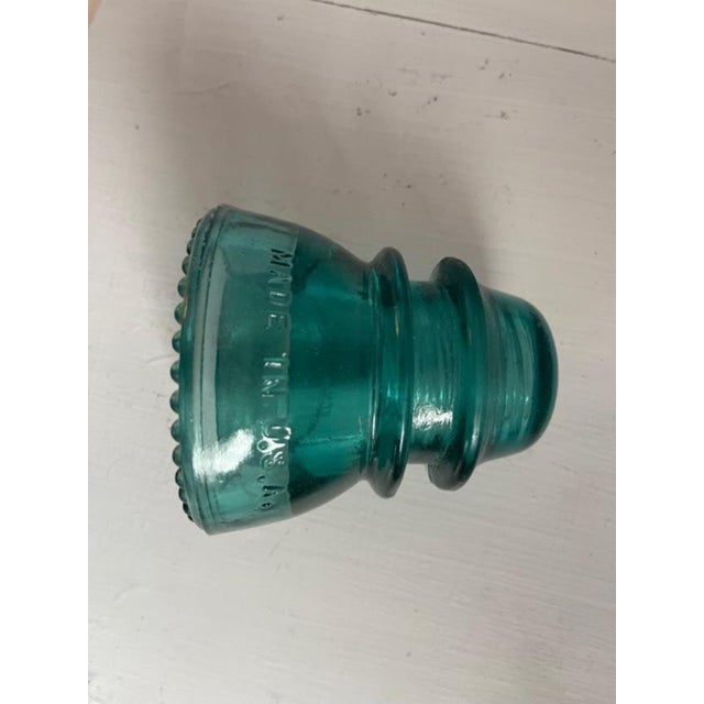 Vintage Glass Insulator Caps From Telegraph Poles, Set of 3 Chairish