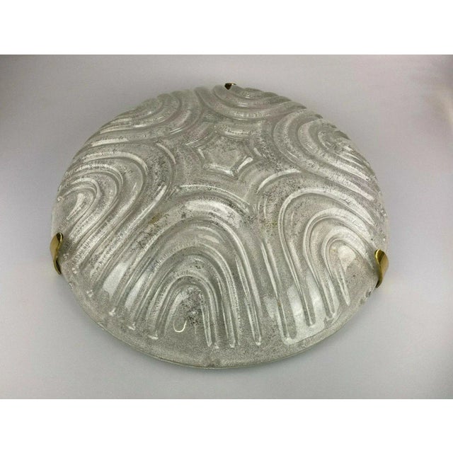 Ice Glass Plafoniere Flush Mount from Hillebrand Lighting, 1960s For Sale - Image 11 of 12