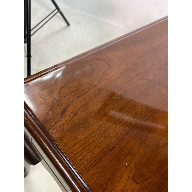 Brown L.& J. G. Stickley Solid Cherry Queen Anne End Tables - a Pair For Sale - Image 8 of 10