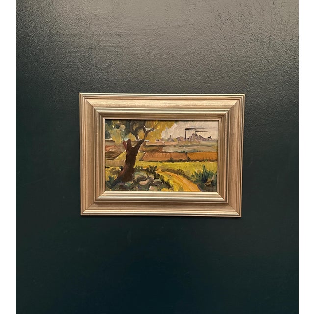 Industrial Landscape, 1976, Oil on Canvas For Sale - Image 9 of 9