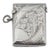 1901 Sterling Silver Vesta Match Safe by Arthur Cook of Birmingham For Sale
