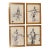 1930’s-4 Art Deco “Male Beach Play” Photo Copies Vintage Oak Wood Frames-Set of 4 For Sale
