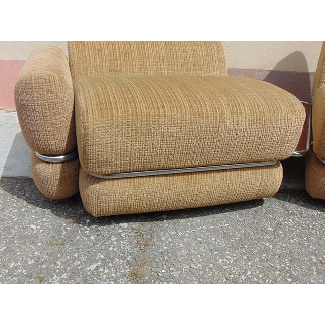 Mid-century Italian Armchairs with Original Upholstery, 1960s.