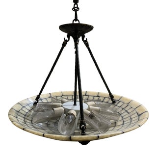 1990s Alakan Checkerboard Chandelier For Sale