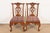 English Henredon Chippendale Carved Mahogany Side Chairs or Dining Chairs, Pair For Sale - Image 3 of 11
