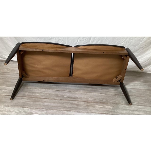 Black Arthur Umanoff attr. for John Stuart Mid-Century Sculptured Bench For Sale - Image 8 of 8