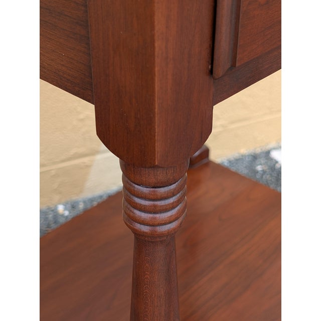 Brown Mid 20th Century Pair of Henkel Harris Cherry Nightstands For Sale - Image 8 of 12