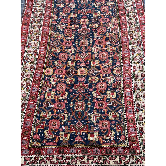 An Antique Decorative 17' Long Genuine Nw Hallway Runner Rug For Sale In Los Angeles - Image 6 of 6