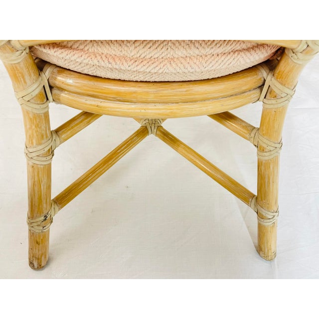Set of 8 Vintage McGuire Bamboo Dining Armchairs, San Francisco For Sale - Image 18 of 18