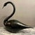 Metal Large Black Marble Swan from Maitland Smith, 1980s For Sale - Image 7 of 9