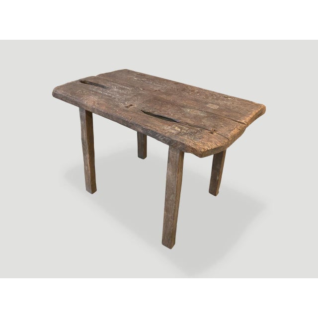 2010s Andrianna Shamaris Wabi Sabi Console or Side Table For Sale - Image 5 of 6