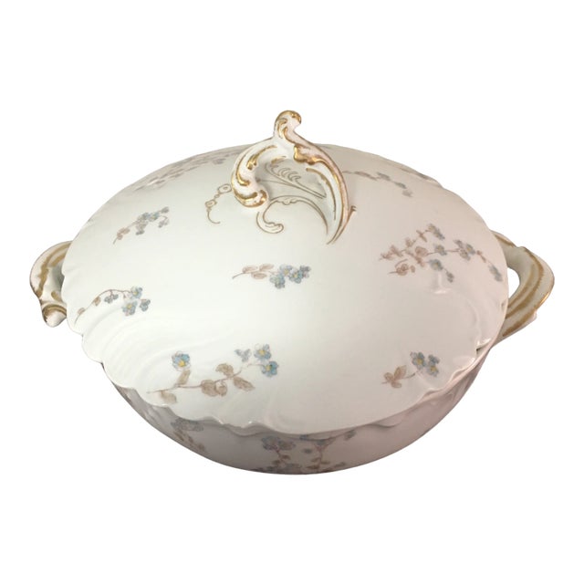 Antique Limoges Haviland Covered Vegetable Bowl For Sale