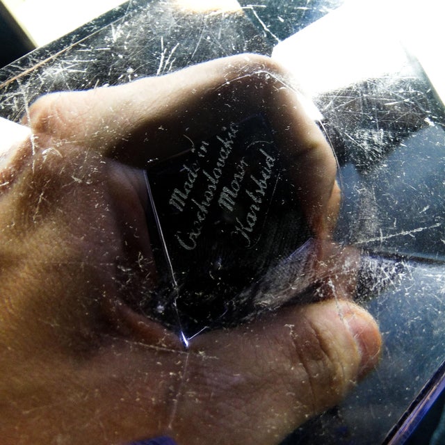 Art Deco Vase from Moser, Czechoslovakia, 1930s, in Very Good conditions. Designed 1920 to 1949 This piece has an...