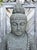 Late 20th Century Vintage Stone Sitting Garden Buddha Statue For Sale - Image 5 of 8
