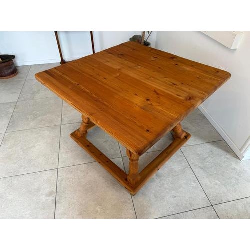Farmhouse Table in Oak For Sale - Image 3 of 8