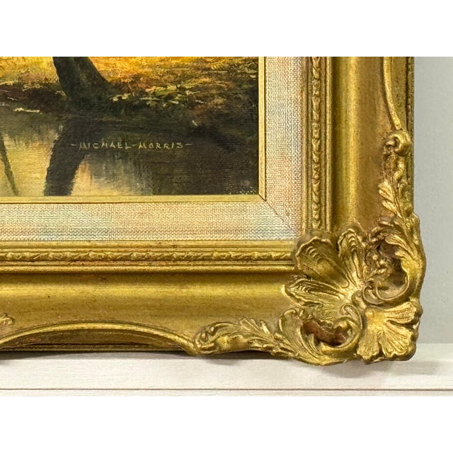 Horse next to River in the Woods of the English Countryside by British Artist 1970 (Circa) For Sale - Image 10 of 18
