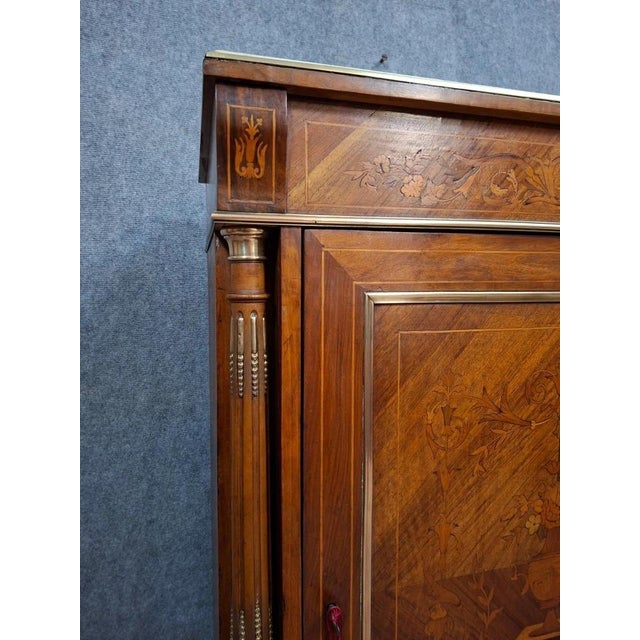 Small Napoleon III Marquetry Buffet, 1890s For Sale - Image 4 of 10