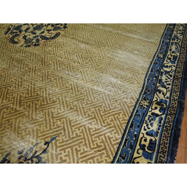 Oversize Chinese Shabby Chic Peking Rug For Sale In New York - Image 6 of 6