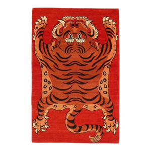 Pasargad DC Fine Hand Knotted Tibetan Tiger Rug