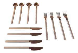 Air France Concorde Cutlery Service by Raymond Loewy, 1970s, Set of 12