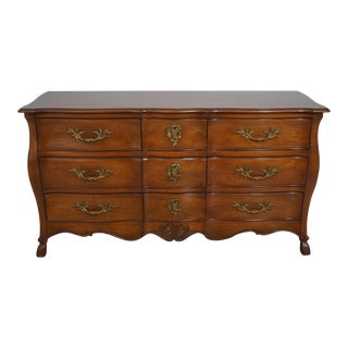 Bodart French Style 9 Drawer Walnut Dresser For Sale