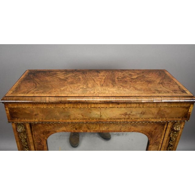Victorian Burr Walnut Pier Cabinet, 1860 For Sale - Image 9 of 10