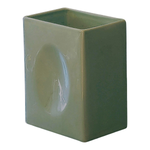 1990s Styled After Haeger Minimalist Rectangular Vase