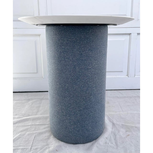 Modern Joe Gebbia X Bernhardt "Neighborhood" White Corian Pedestal Side Table For Sale - Image 3 of 11