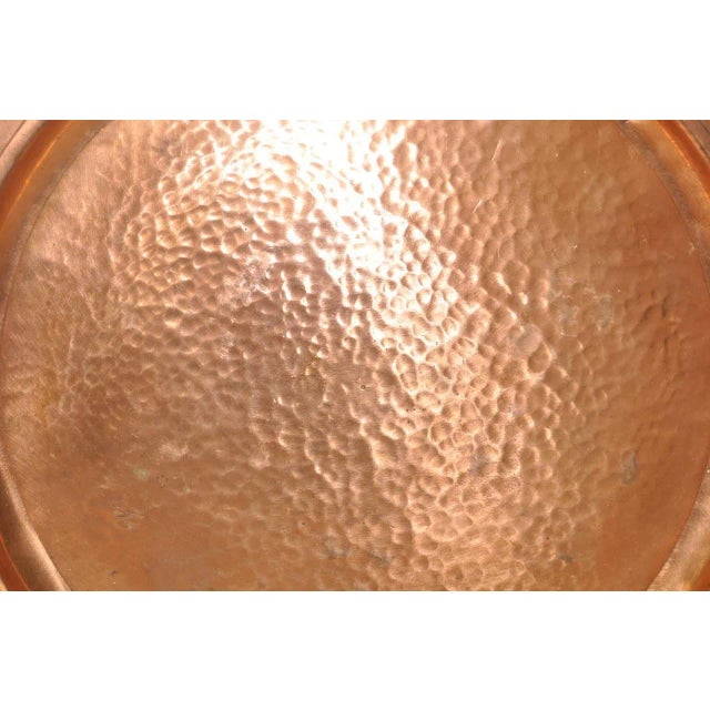 Mid-Century Modern Mid Century Modern Copper Platter W/ Sterling Figures Surround C.1950s For Sale - Image 3 of 10