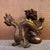 Chinese Late 20th Century Gilt Bronze Dragon on Treasure Basin Sculpture For Sale - Image 3 of 9