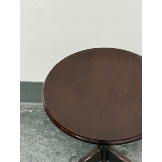 Bombay Company Round Tripod Pedestal Accent Table, Dark For Sale - Image 12 of 12