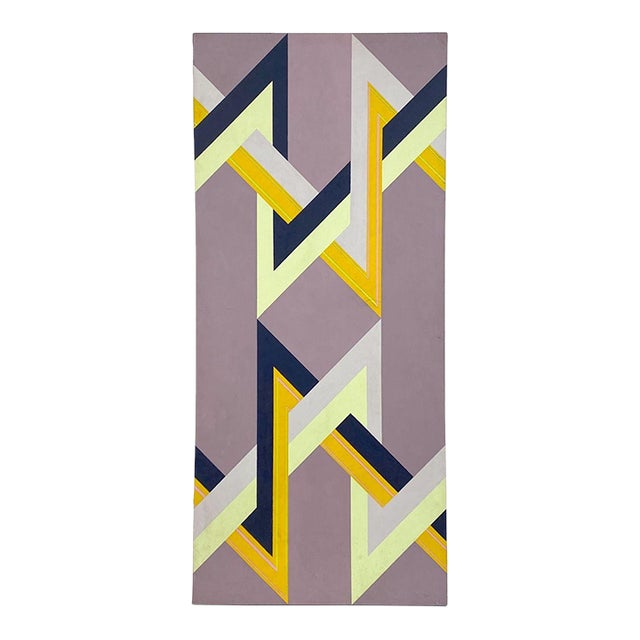 1970s Large Abstract O/C Painting For Sale