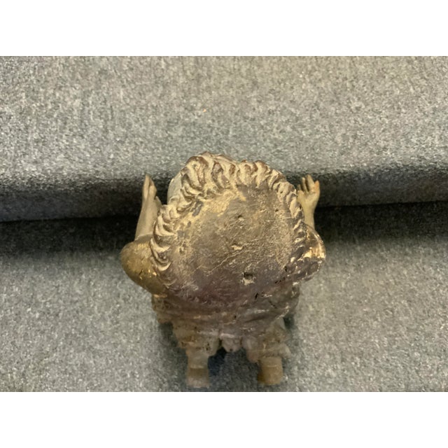 19th Century Antique Kneeling Wood Carved Santos Figure For Sale - Image 15 of 17