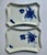 Mid 20th Century Mid 20th Century Pair Royal Doulton "Blå Blomst" Lattice Porcelain Trays For Sale - Image 5 of 18