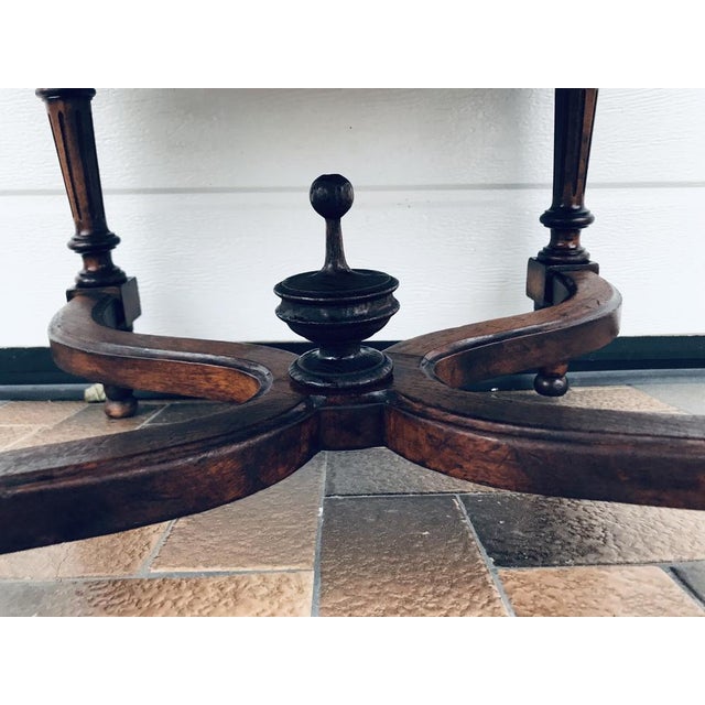 Wood Mahogany and Oak Coffee Table, 1920s For Sale - Image 7 of 18