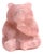 Rose Quartz Bear Pink Gemstone Statue Adorable For Sale