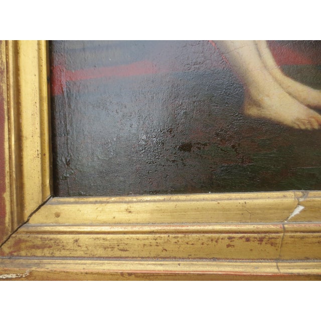 Mid 19th Century Paul DesireTrouillebert Oil on Panel "Tea Time" For Sale - Image 5 of 13