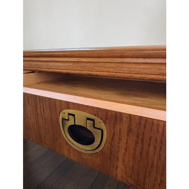 Wood Mid 20th Century Drexel Vintage Mid Century Console Table For Sale - Image 7 of 12