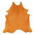 Rug & Kilim’s Contemporary Cowhide Solid Rug in Vibrant Orange Hues For Sale