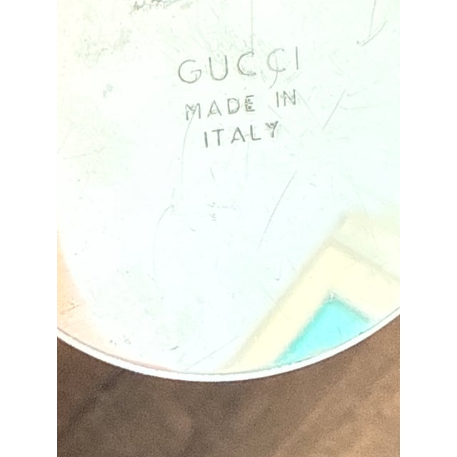 1970s Gucci Chrome and Acrylic Scarce Table Lighter Box For Sale - Image 5 of 9